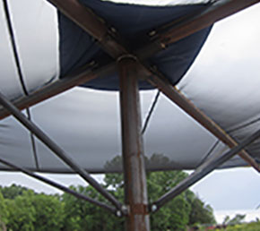Shade-All brace and reinforcement